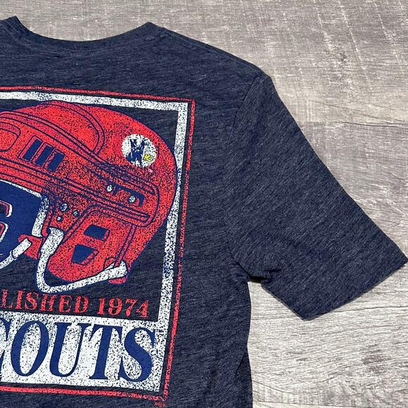 Fanatics Kansas City Scouts T Shirt Adult S Navy Retro NHL Hockey Tee NJ Devils - Picture 5 of 6